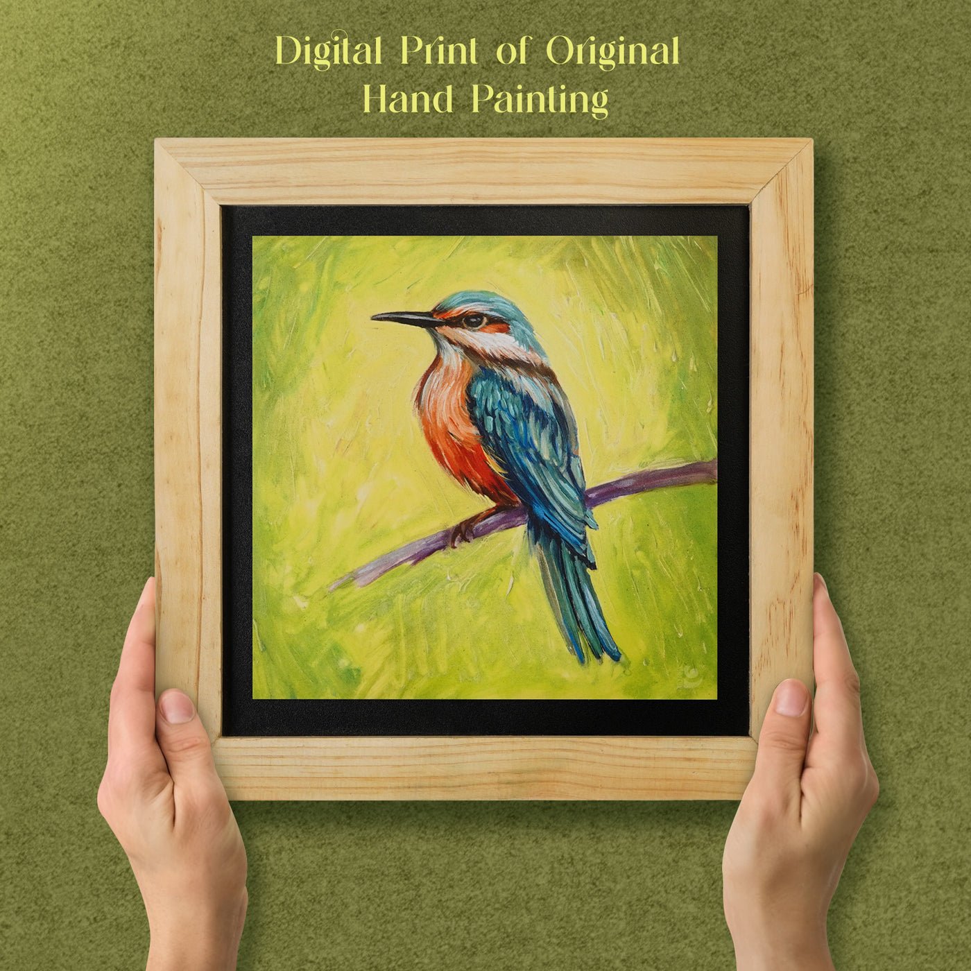 Kingfisher Bird Wall Painting From Deewar Birds Collection Ambience 2