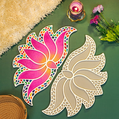 Lakshmi Rangoli from Island Rangoli . New design of rangoli template "24 Rangoli Template 