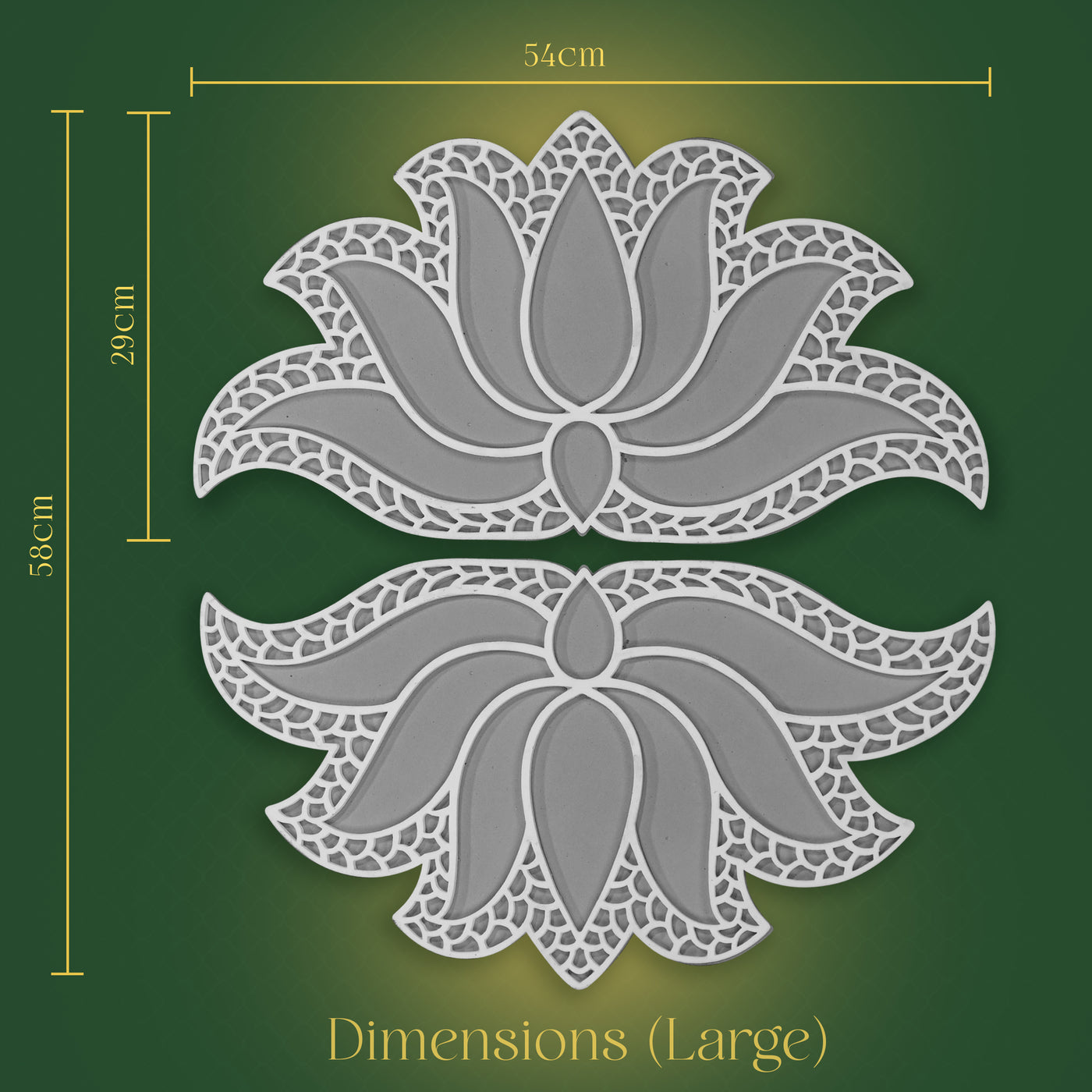 Lakshmi Rangoli from Island Rangoli . New design of rangoli template "24 Large Rangoli Dmensions