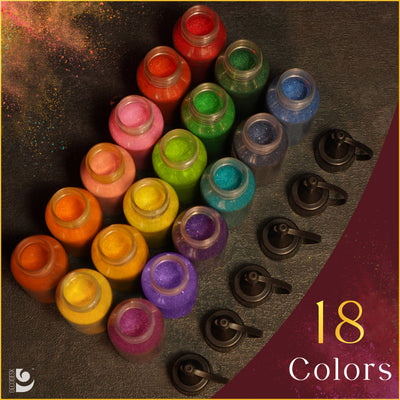 Rangvansh Premium 18 Colors Rangoli Color 