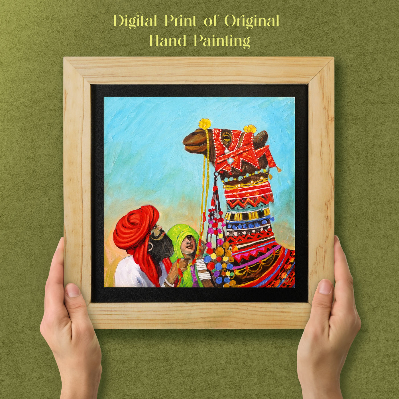 Pushkar Camel Rajasthan Wall Painting from Deewar collection of wall paintings Ambience 2