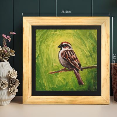 Sparrow bird wall painting from deewar collection of wall paintings dimensions