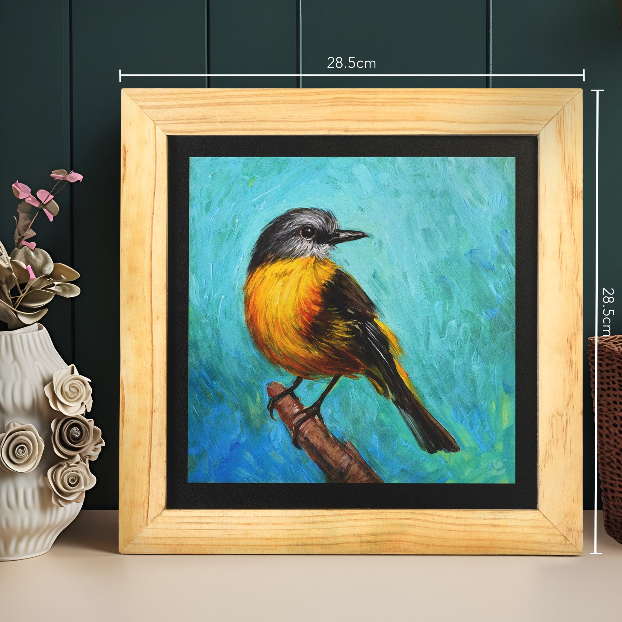 The Goldfinch Bird Wall Painting from deewar collection Dimensions