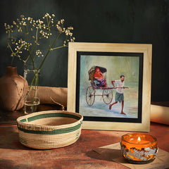 West Bengal Rickshaw Wall Paintings from Island Rangoli from Deewar West Bengal collection 