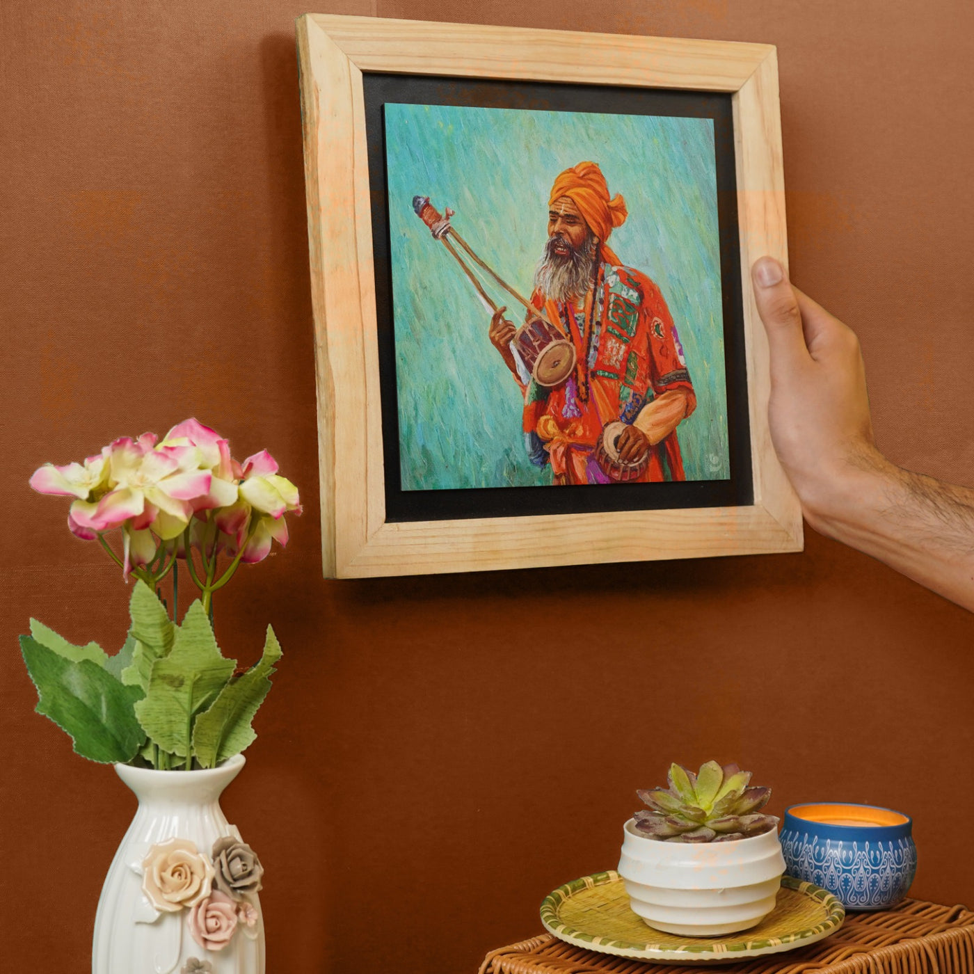 West Bengal Folk Singer - Wall Painting