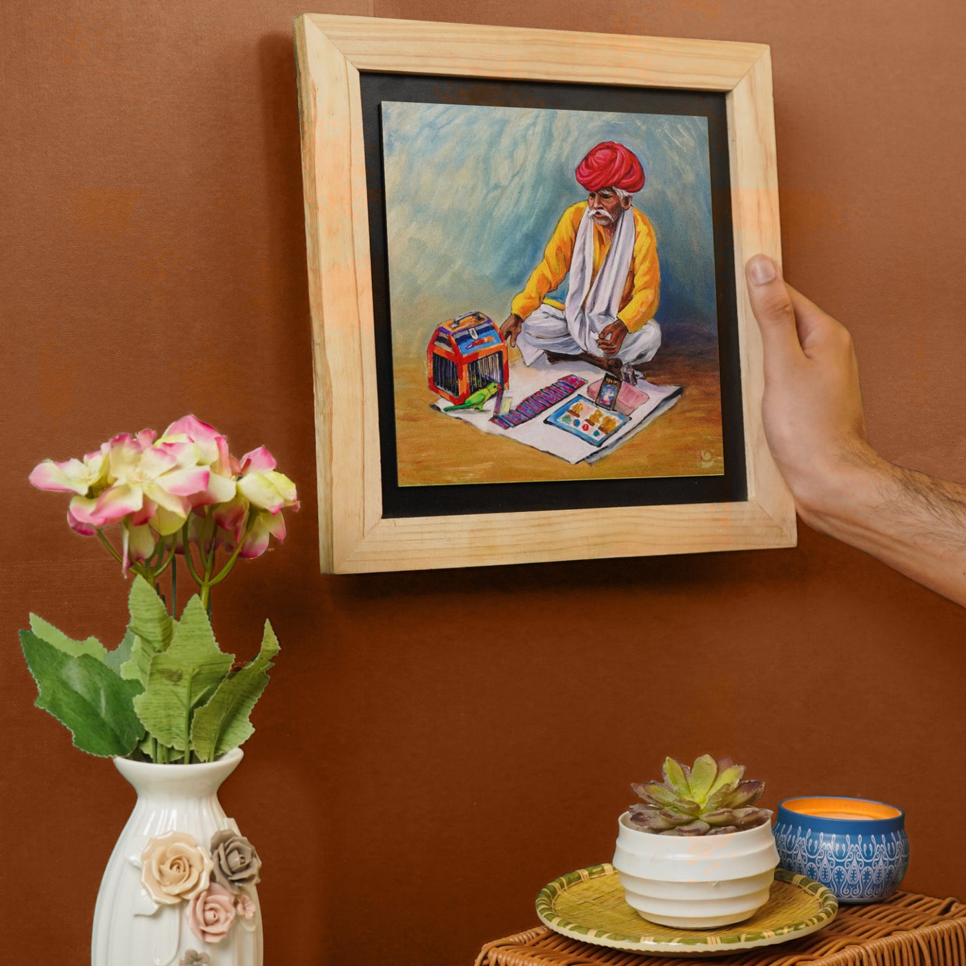 Rajasthan Fortune Teller - Wall Painting