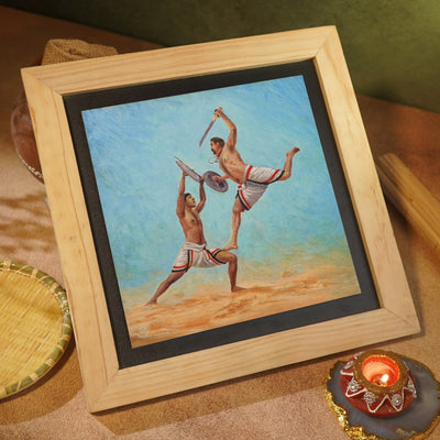 Kalaripayattu – the martial Artform of Kerala - Wall Painting