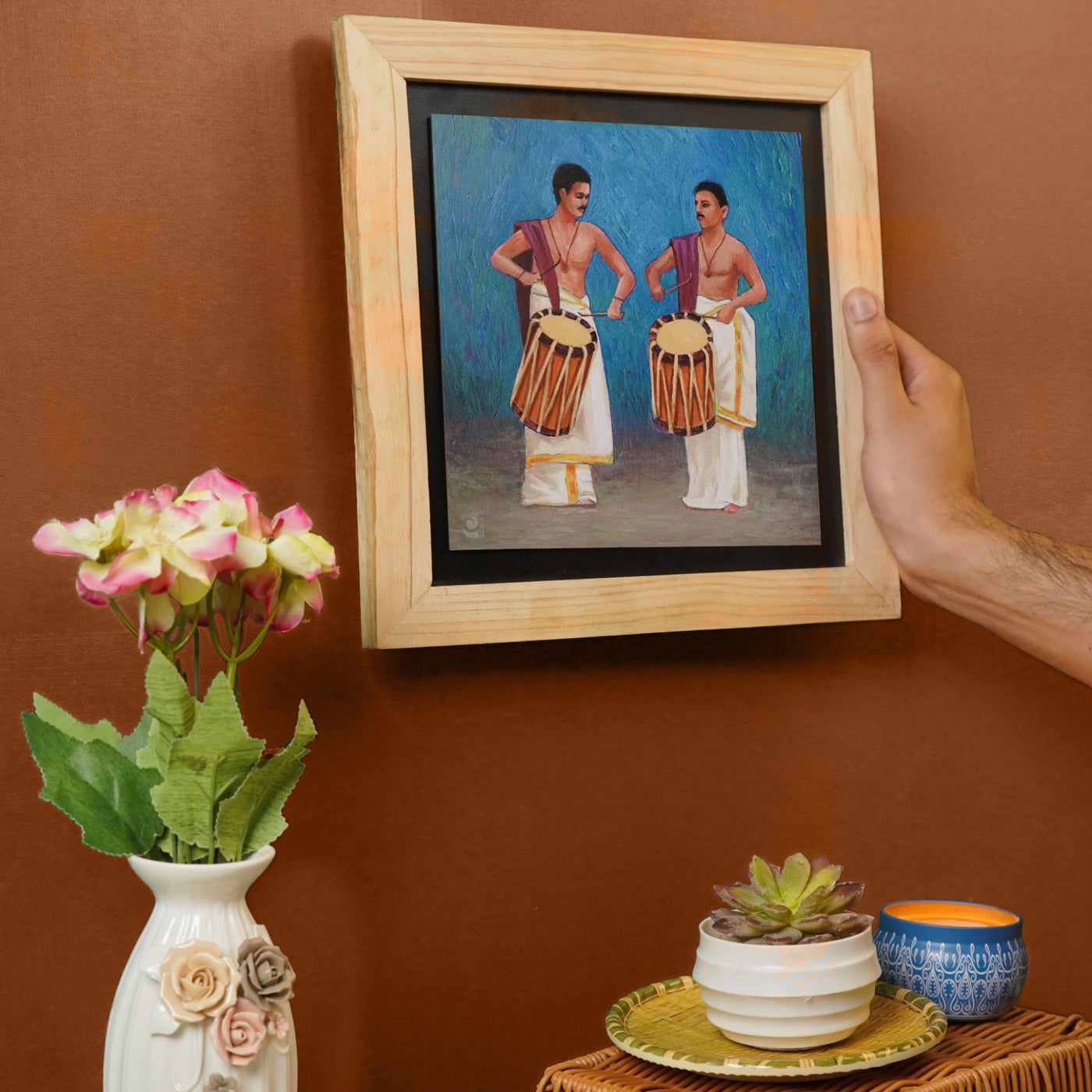 Kerala's Traditional drums - Wall Painting