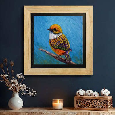 Yellow Bird Wall Painting From Deewar Birds Collection 