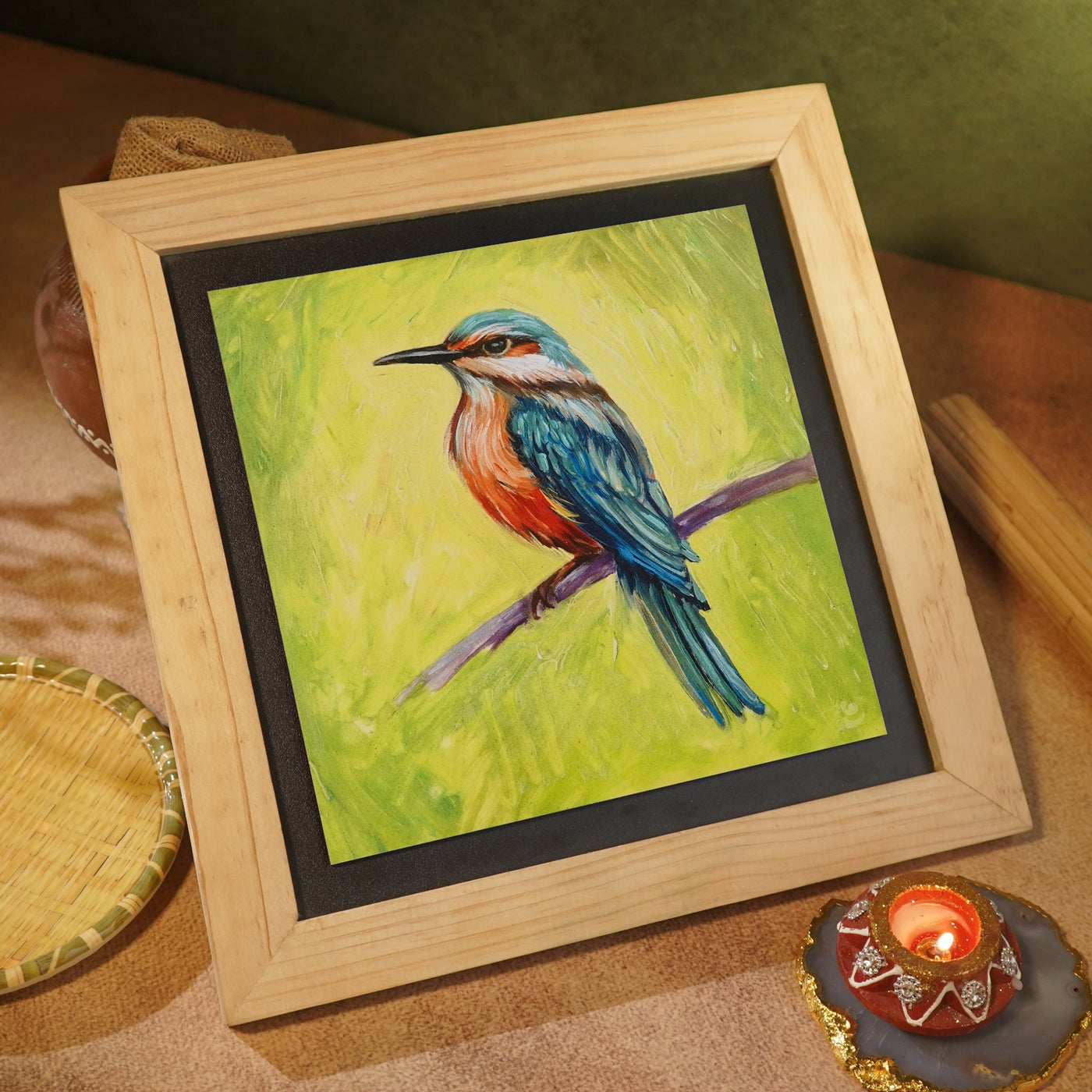 Kingfisher  - Wall Painting