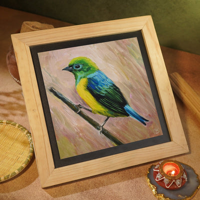 Blue Naped - Wall Painting