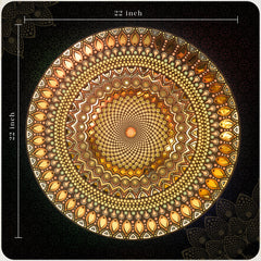Bhumi Panchtatva Mandala for wall home decor Dimensions  - Island Rangoli