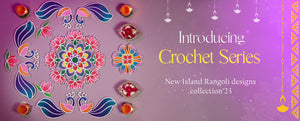 crochet series, island rangoli