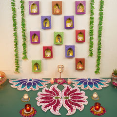 Super Saver Lakshmi Rangoli and Deep Dwar 12 Combo - Coming Soon