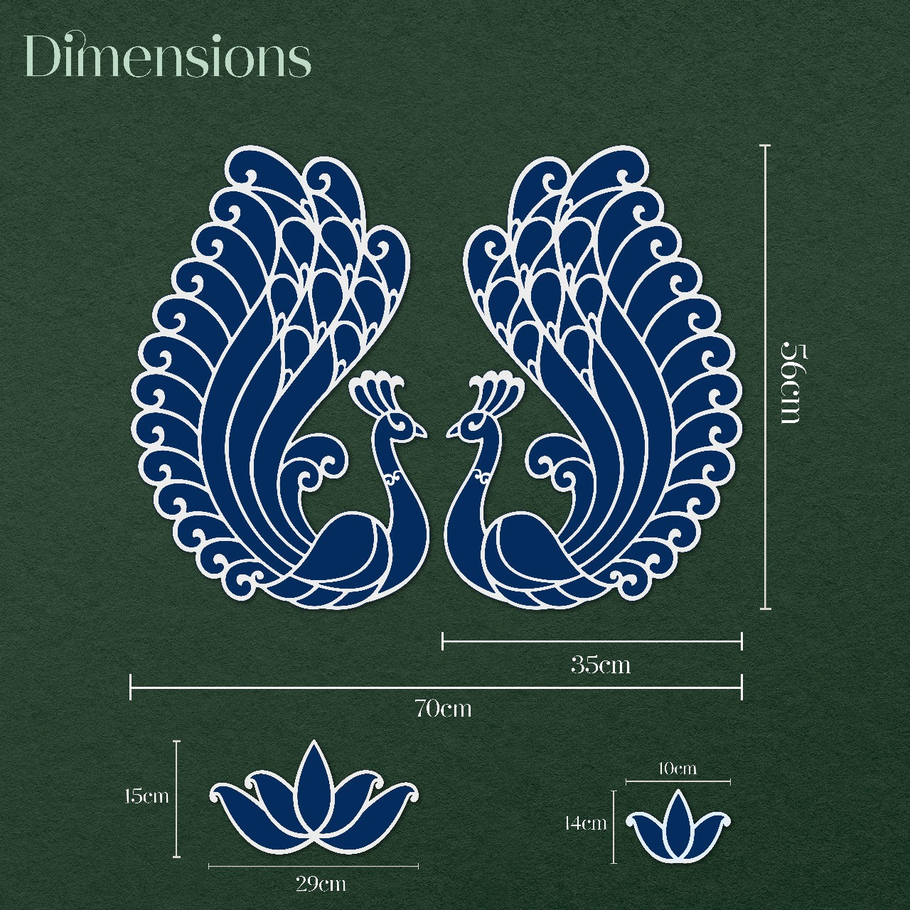 Swarn - Mayur Rangoli Template – islandrangoli