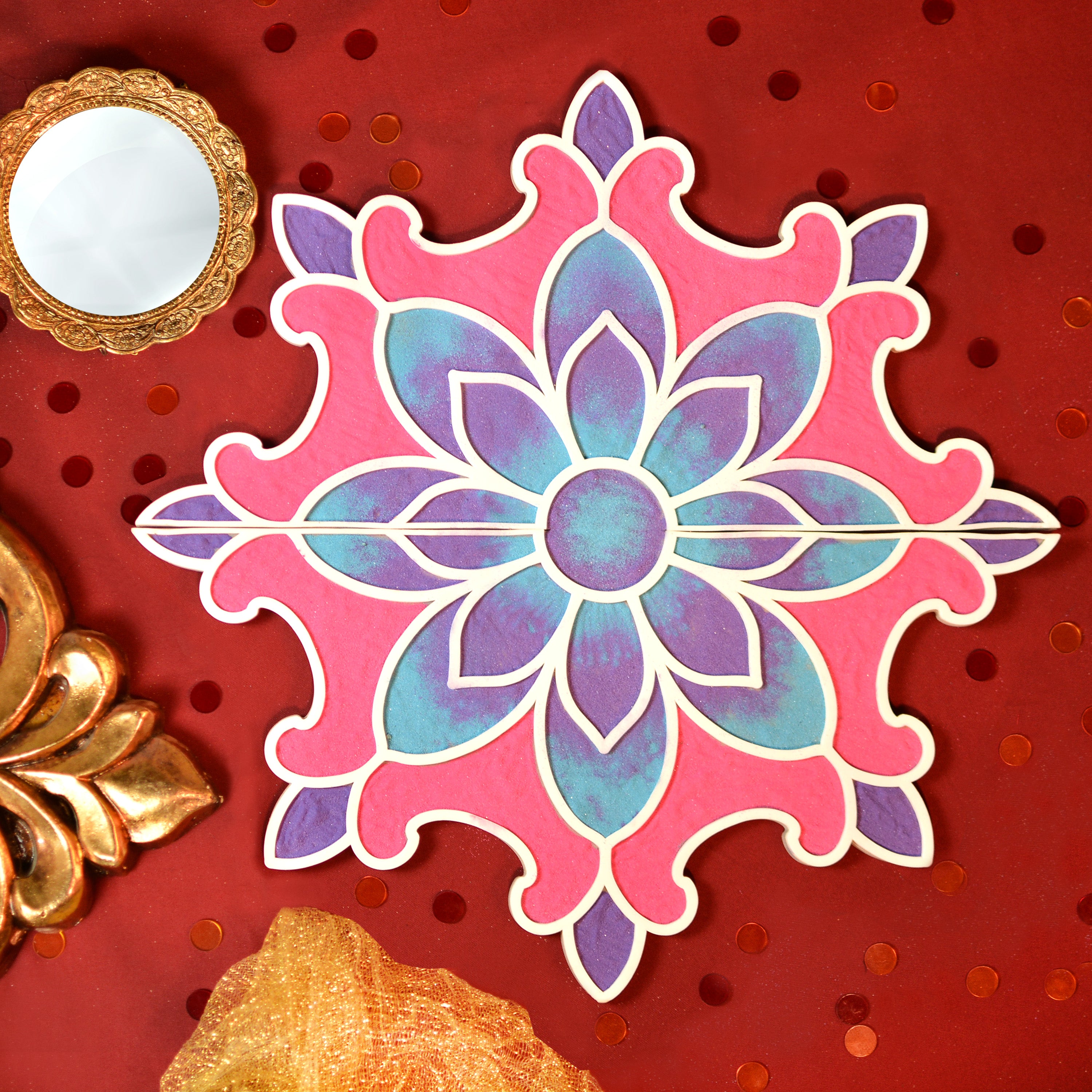 tatva rangoli filled