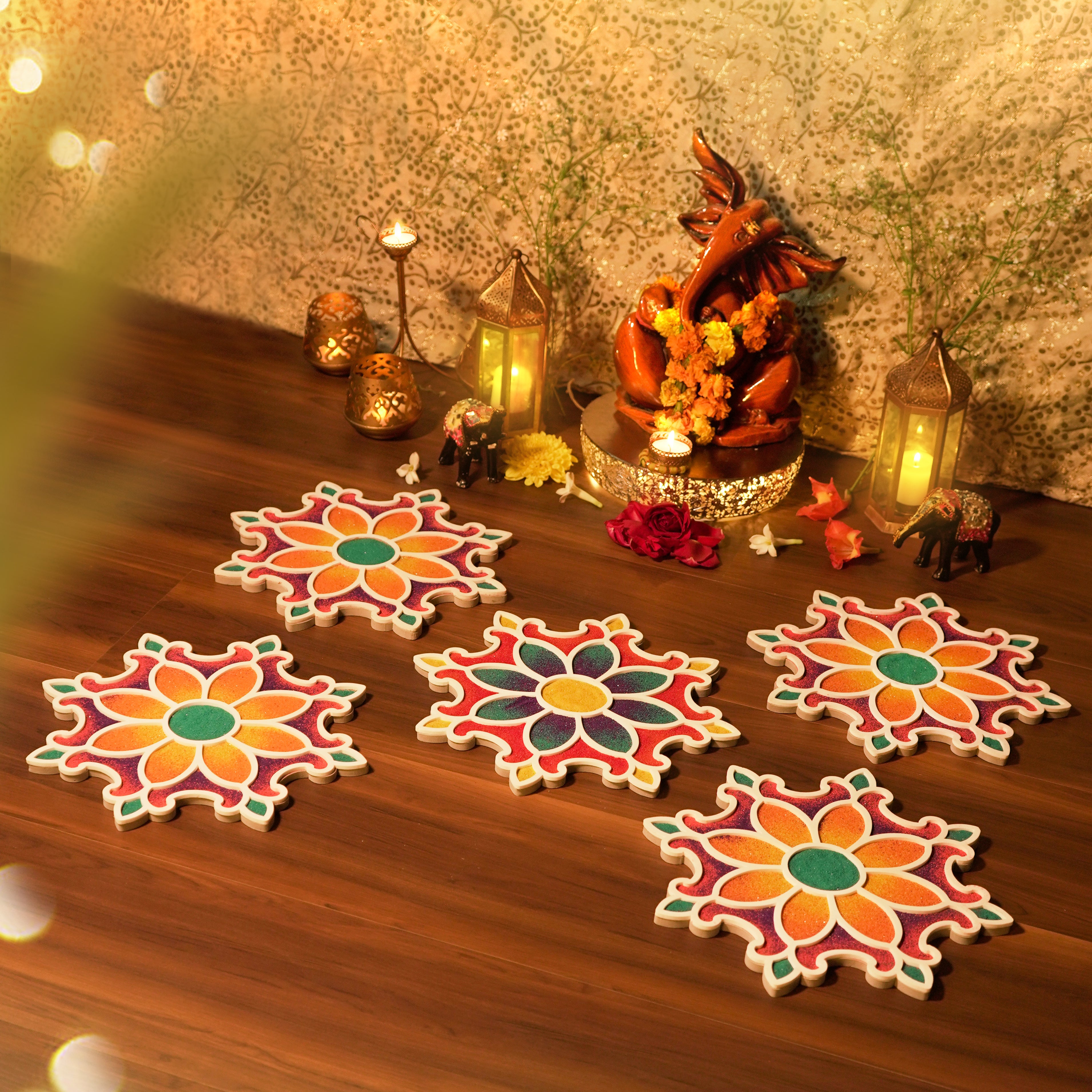 tatva rangoli ambience shot island rangoli