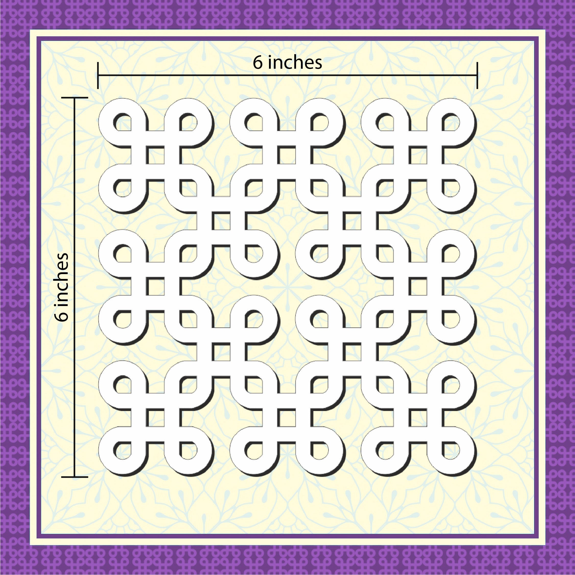 abhra kolam motif , island rangoli template for home decor 