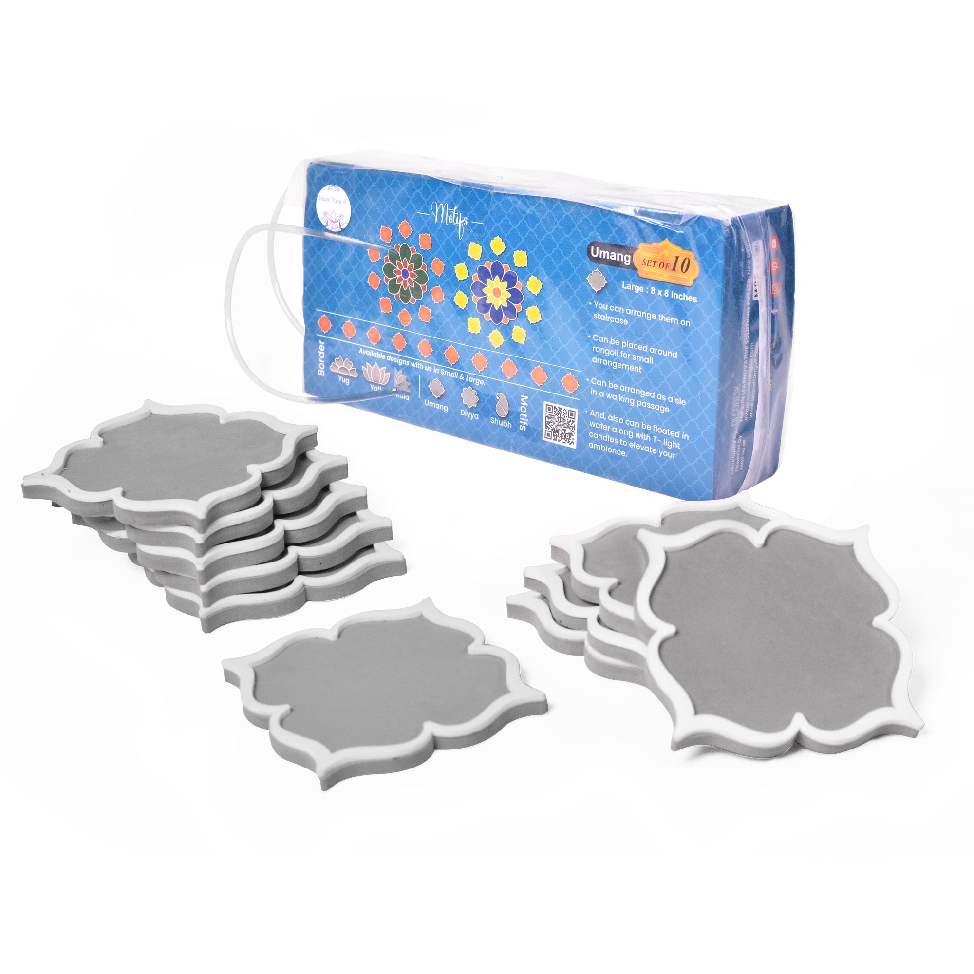 Umang Motif ( Set of 10) islandrangoli