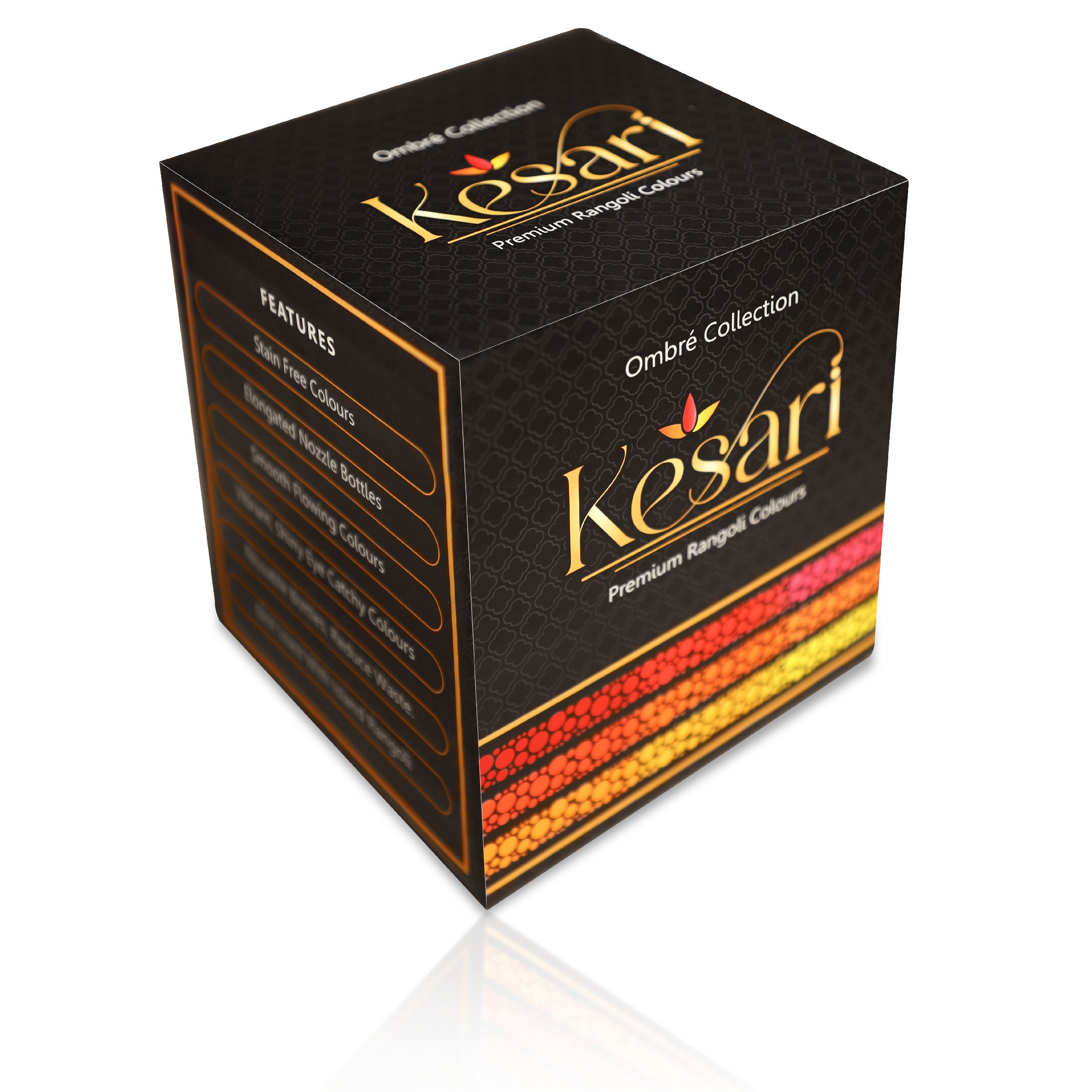 Kesari Set of 9 Color Bottles - Island Rangoli's Vibrant Collection ...