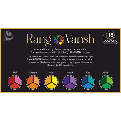 Rangvansh Premium Rangoli Colors - Island Rangoli's Vibrant Shades