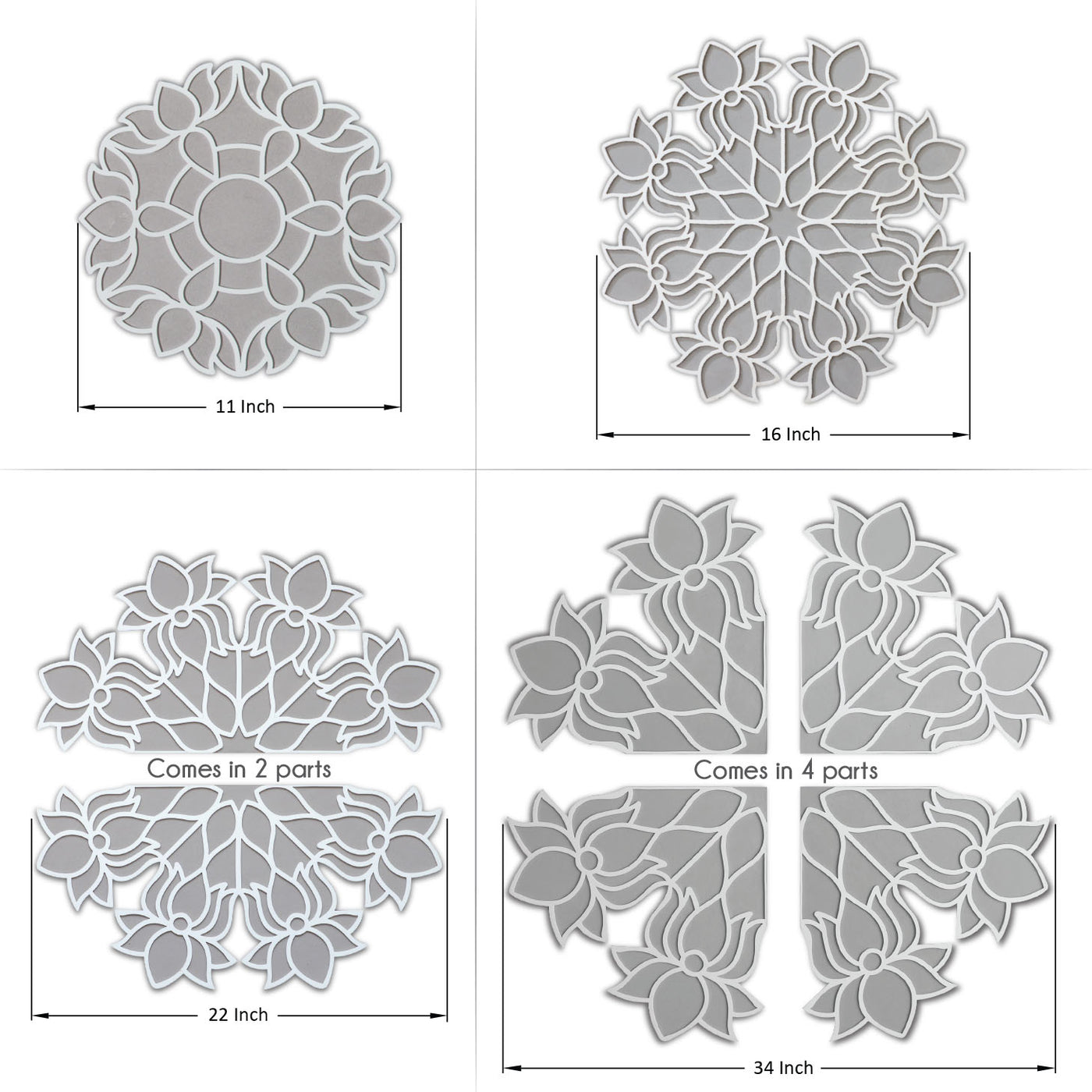 Ananta Rangoli Design - Intricate Patterns by Island Rangoli